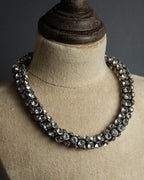"DRIES VAN NOTTEN" 2022's Double crystal detail magnetic choker