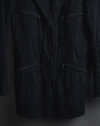 "ISSEY MIYAKE" 98SS Cotton shrunken tailored jacket
