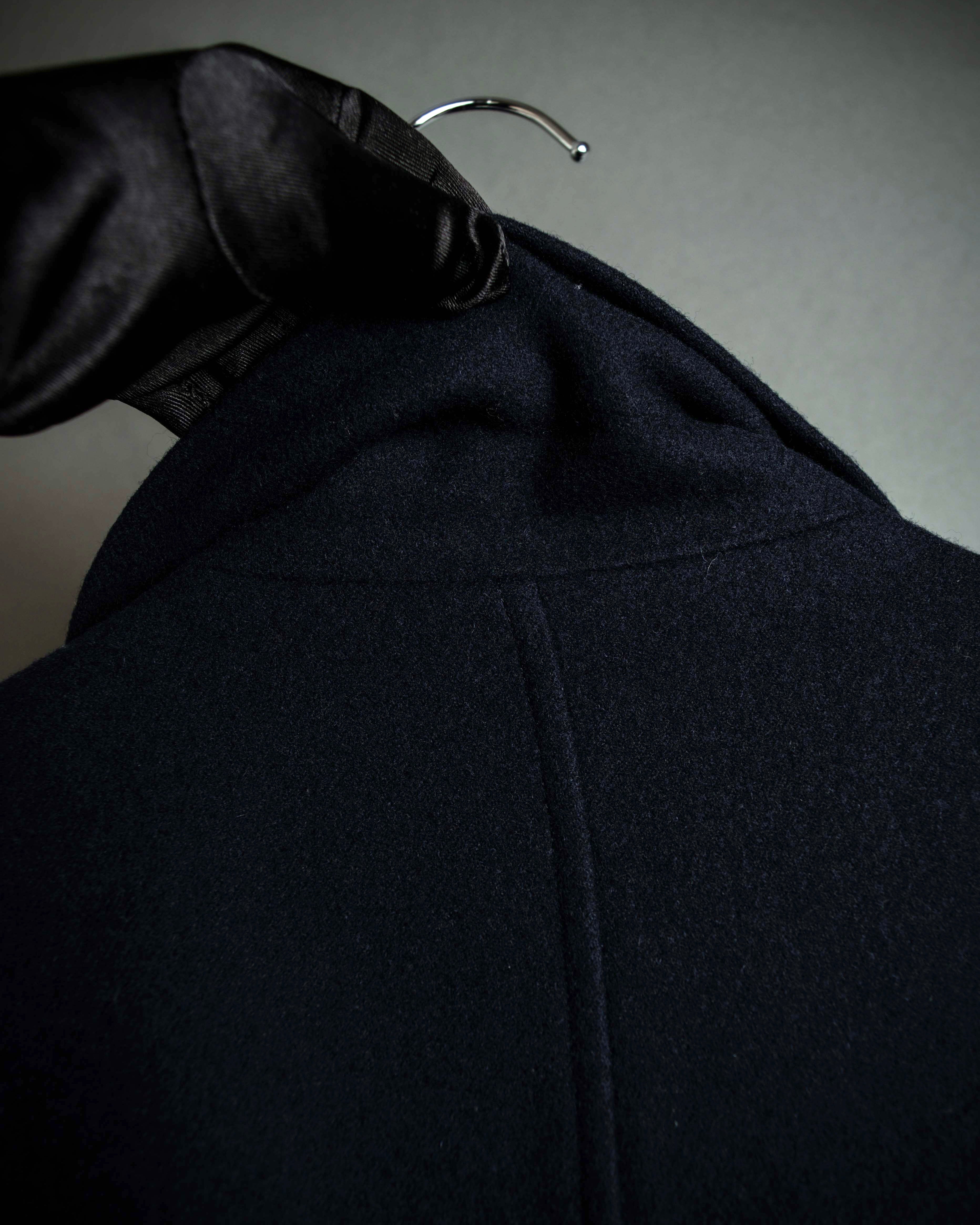 "COMME des GARCONS" 90's Front panel docking design chester coat