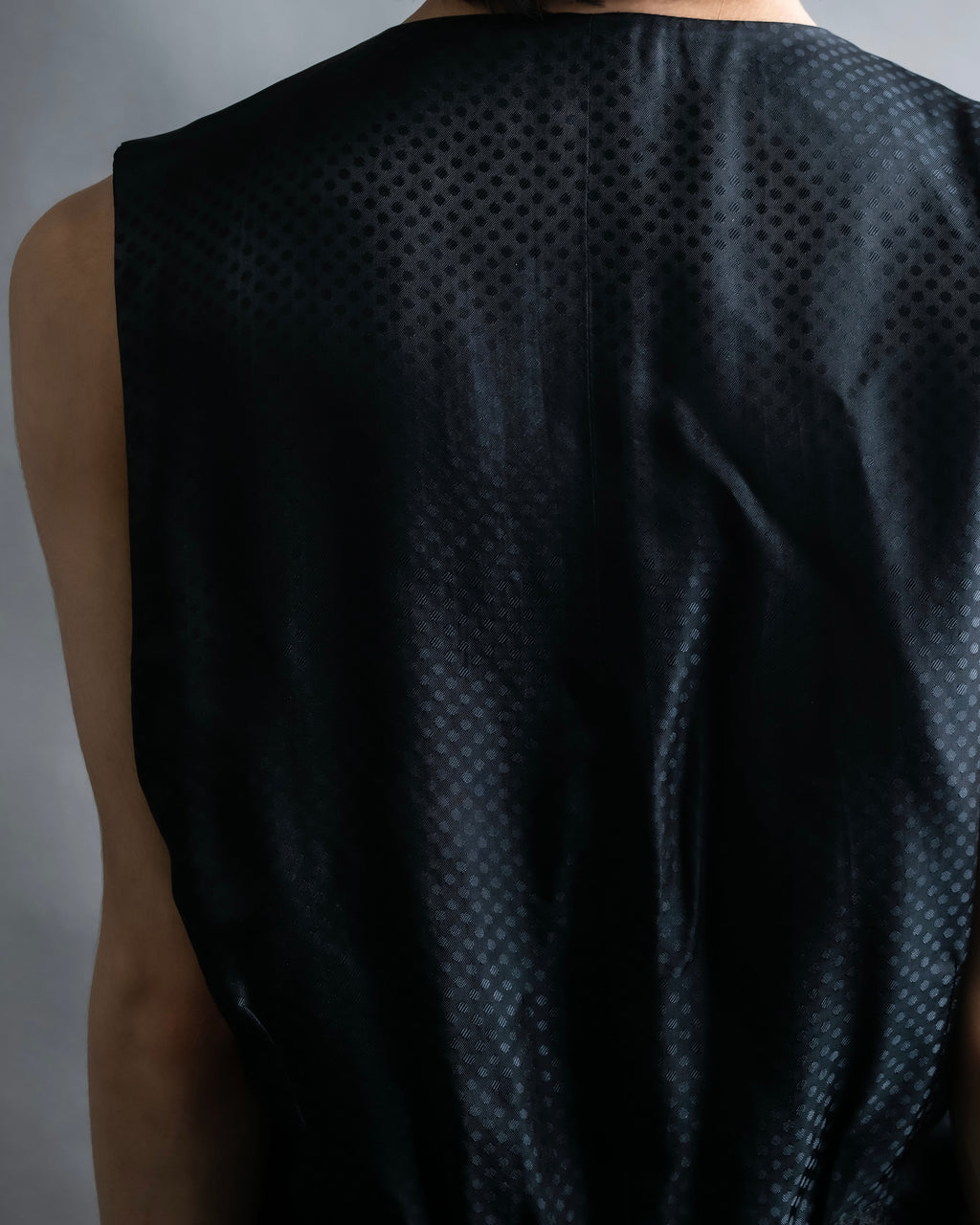 "DOLCE & GABBANA" Pattern switching peak lapel gilet