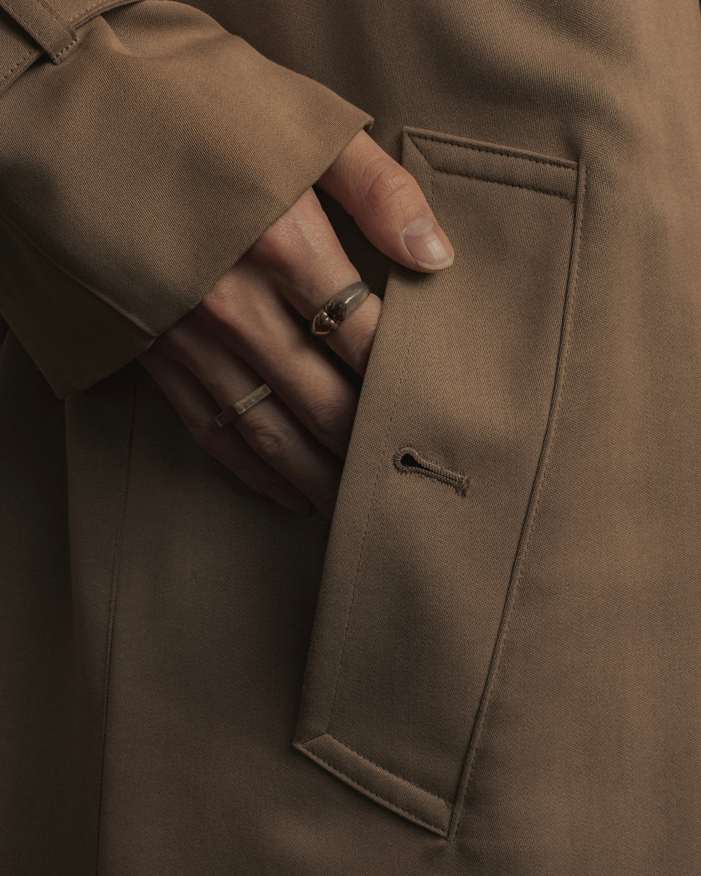 -SPECIAL- "Burberrys" 90's Collar switching two-tone trench coat