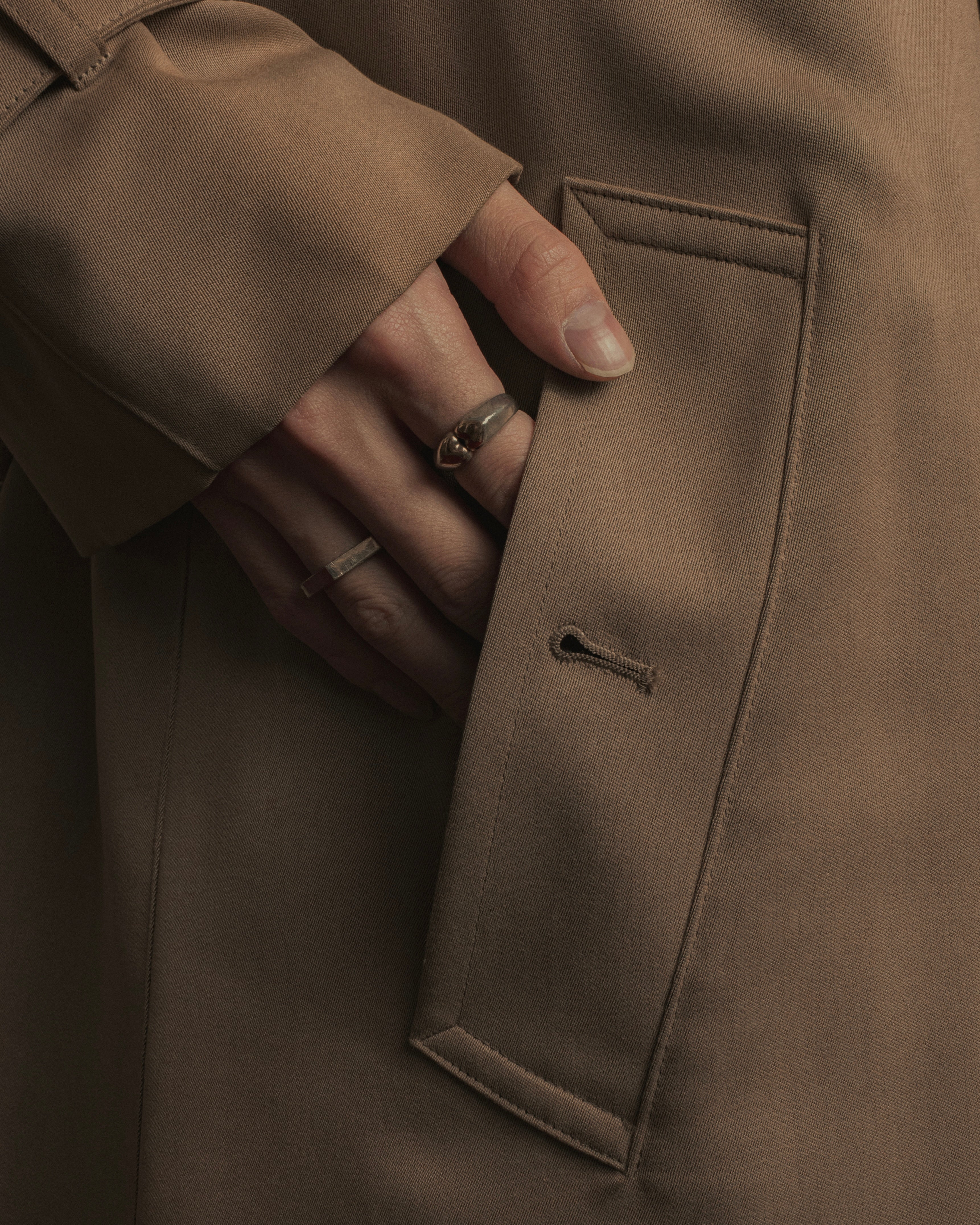 -SPECIAL- "Burberrys" 90's Collar switching two-tone trench coat