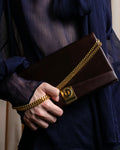 "Christian Dior" CD turn lock design chain shoulder bag