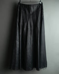 "JUNYA WATANABE COMME des GARÇONS" 00's Glossy raw hem flared long skirt