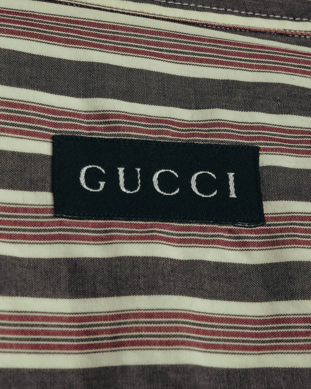 "GUCCI" 90's-00's Striped cotton button-down shirt
