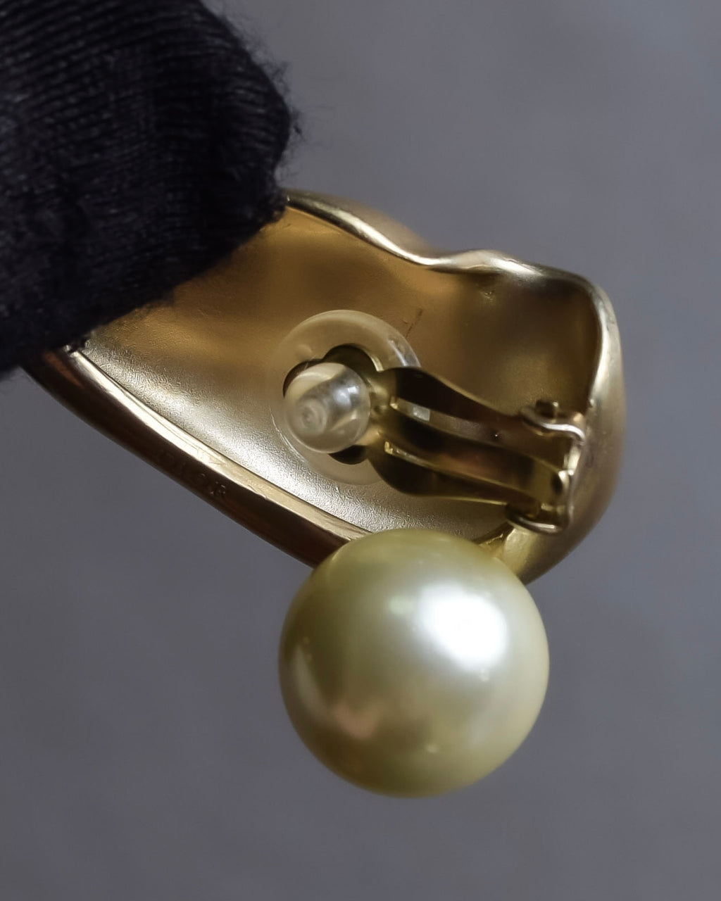 "Christian Dior" Pearl design shaped earrings