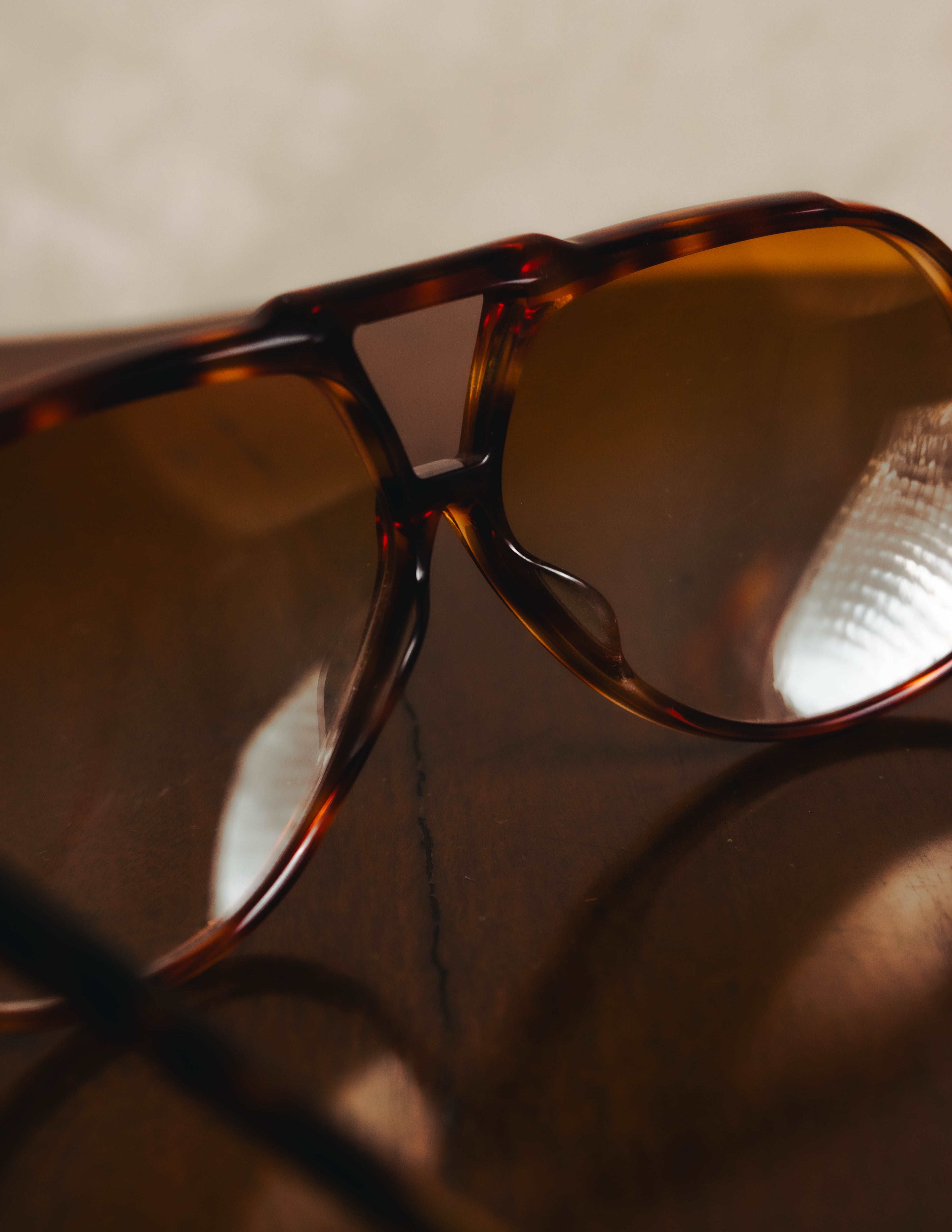 "Yves Saint Laurent" 70's-80's Oversized aviator sunglasses
