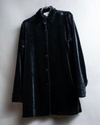 "EXPRESS" Beautiful glossy regular color velour shirt