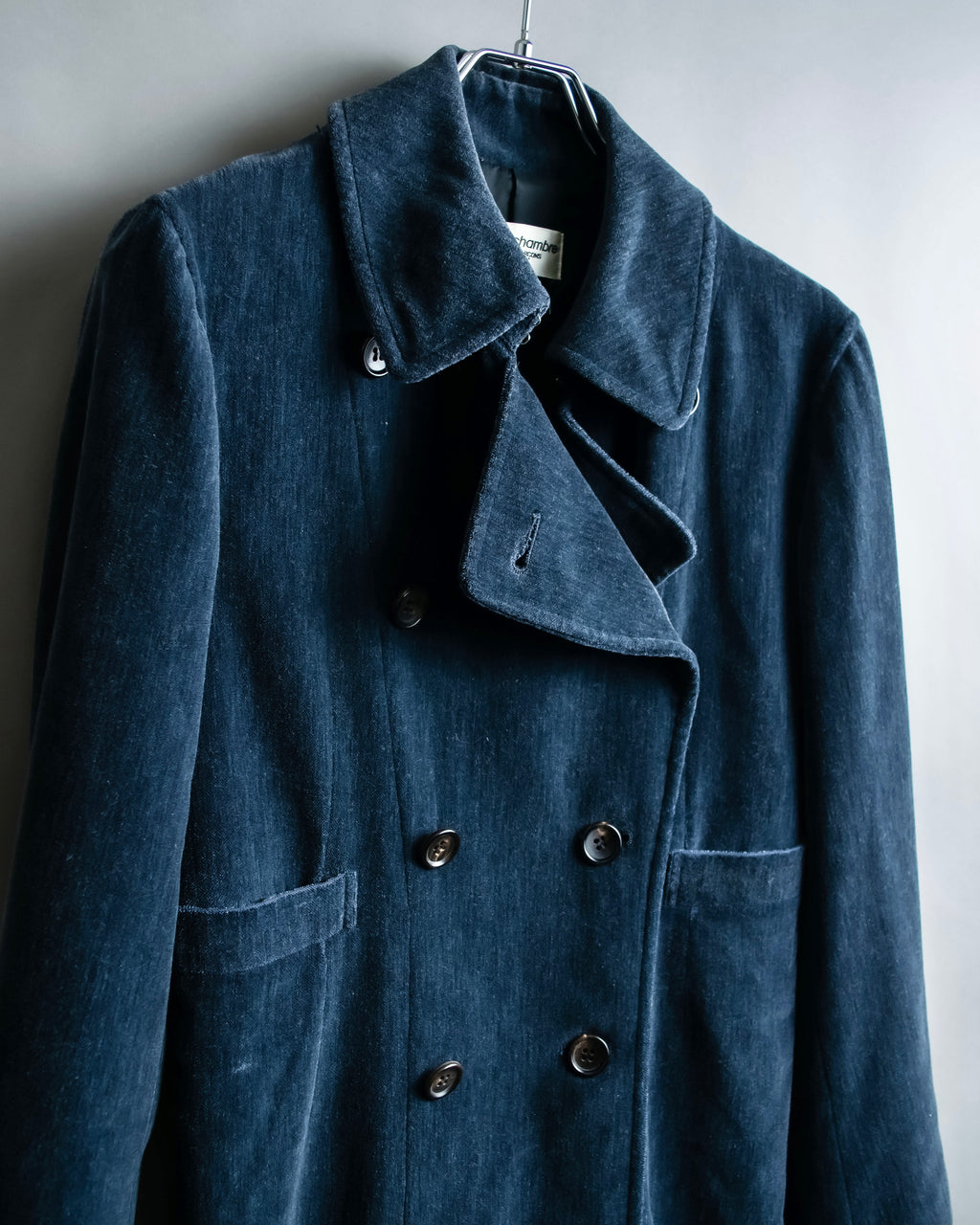 "Comme des garçons robe de chambre" Beautiful velour double half coat