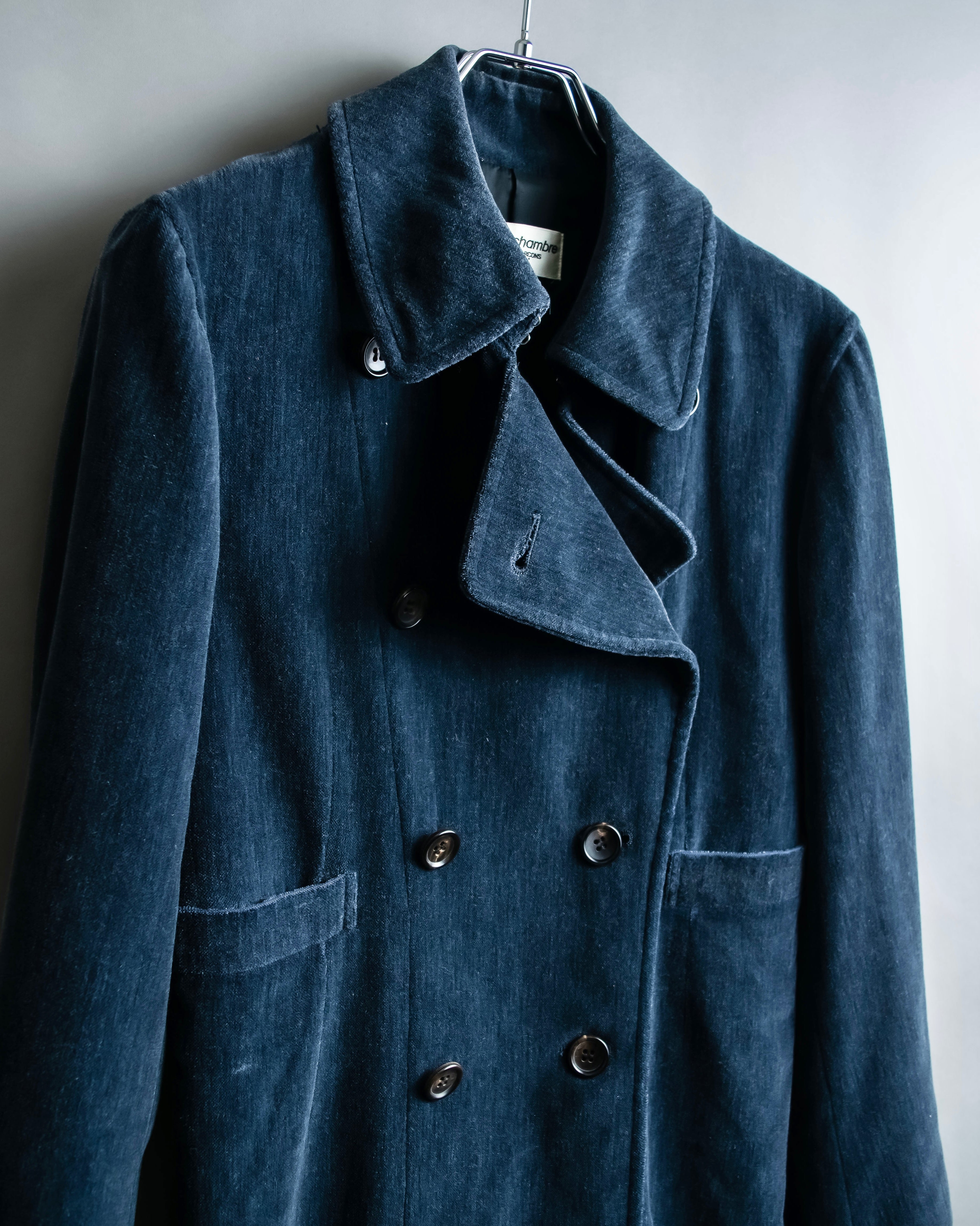 "Comme des garçons robe de chambre" Beautiful velour double half coat