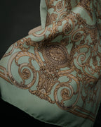 “HERMES” 90’s les tuileries silk twill carré scarf