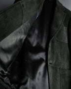 -SPECIAL- "GUCCI" 90’s Tom ford design suede tailored jacket