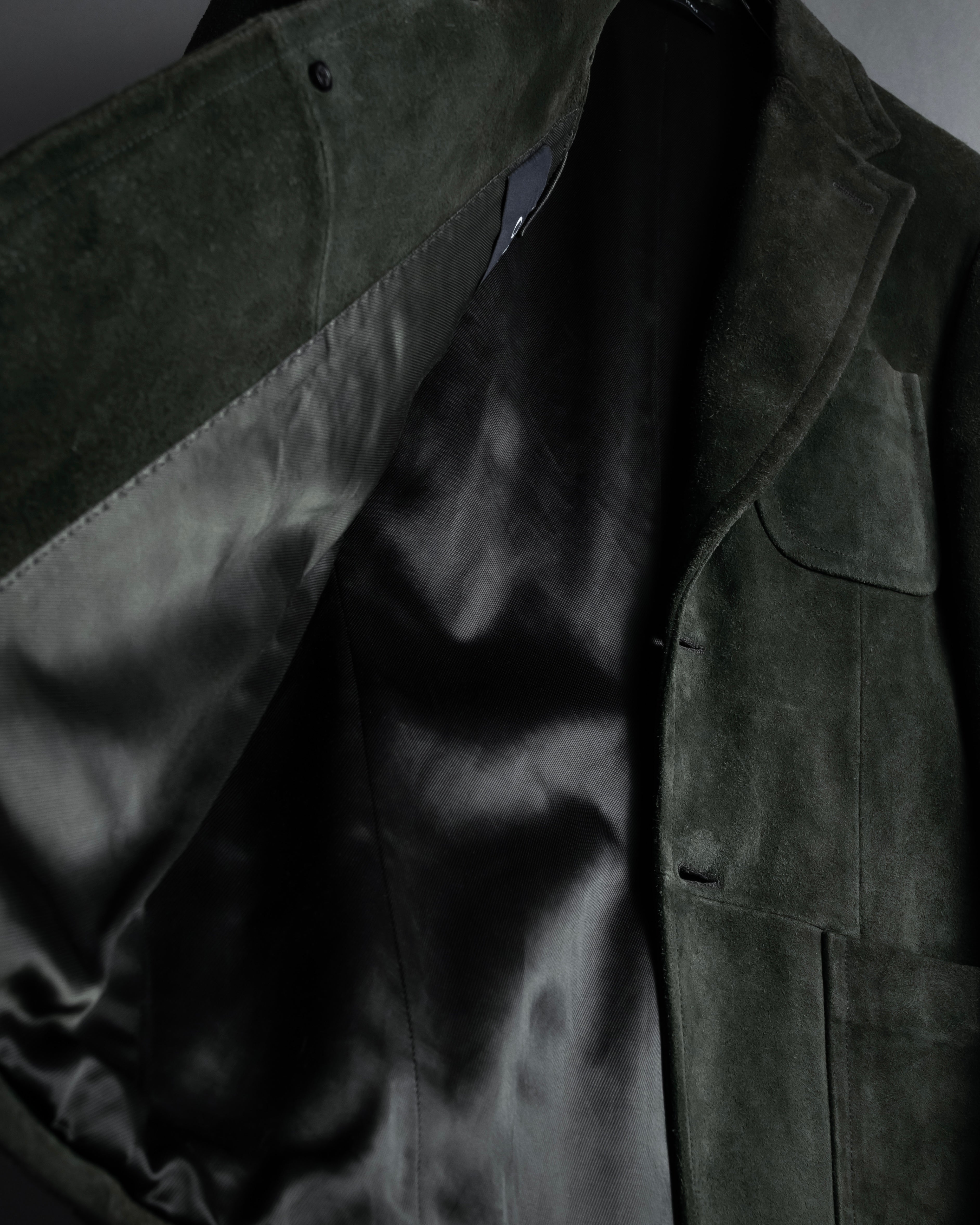 -SPECIAL- "GUCCI" 90’s Tom ford design suede tailored jacket