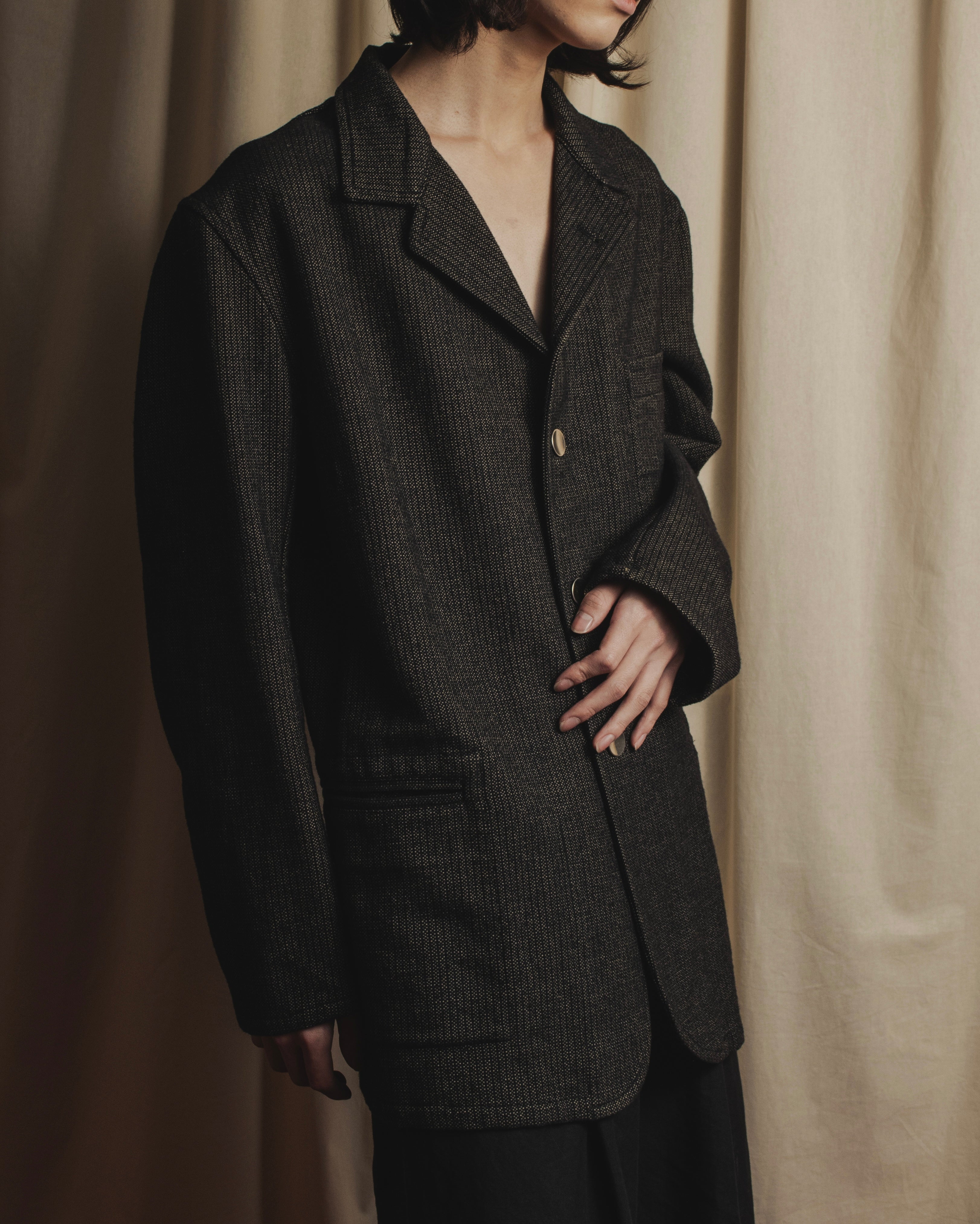 Chaqueta de ropa de trabajo con textura 03AW de Comme des Garçons SHIRT