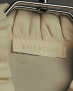 -SPECIAL- “VALENTINO” 1998-2008 Silk ruffled lace bow blouse