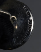 "Tiffany&Co" Button motif design silver cufflinks