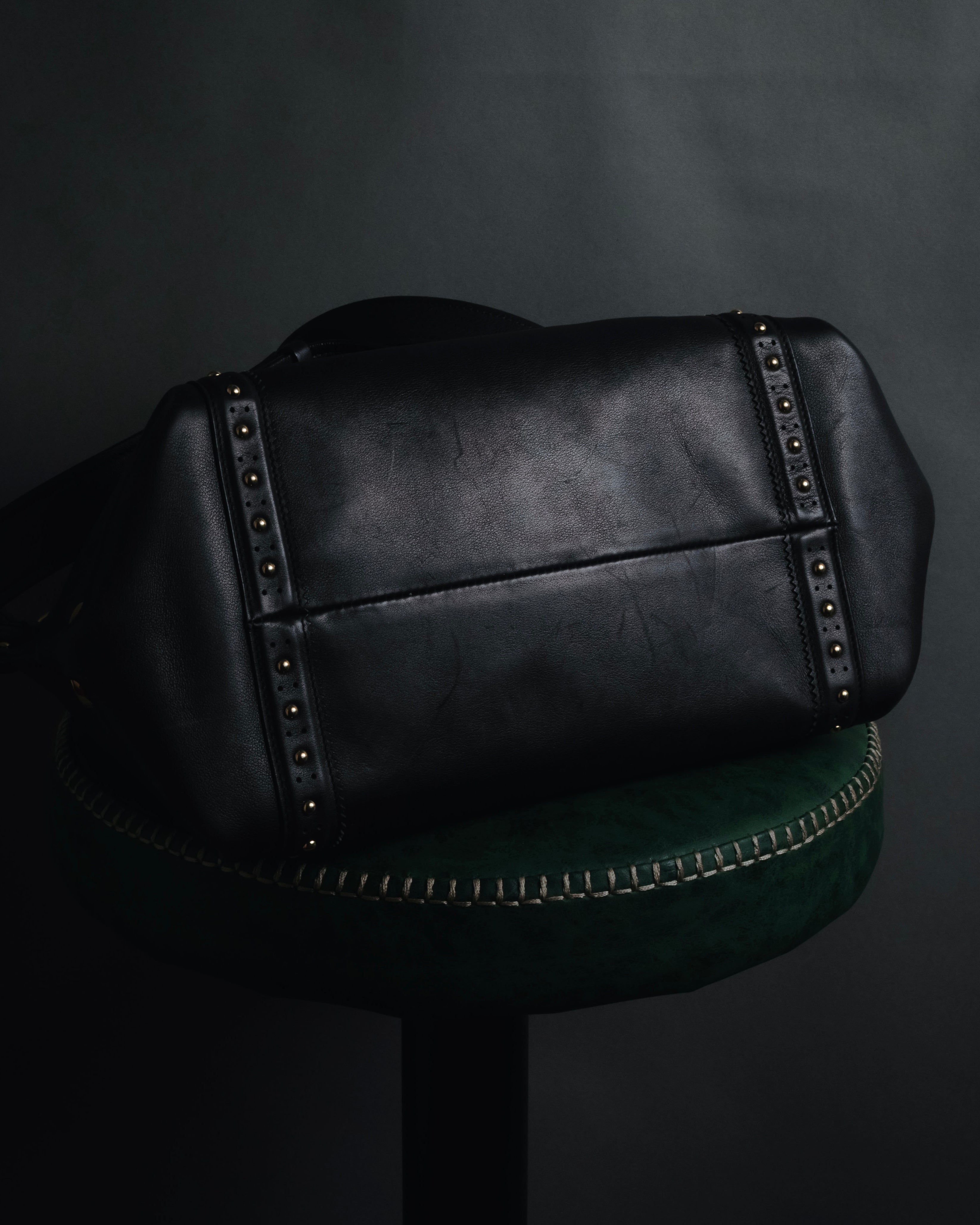 Salvatore Ferragamo Studded Gancini Top Handle Bag