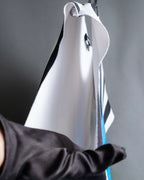 "RAF SIMONS" 14ss Neoprene graphic sleeveless T-shirt