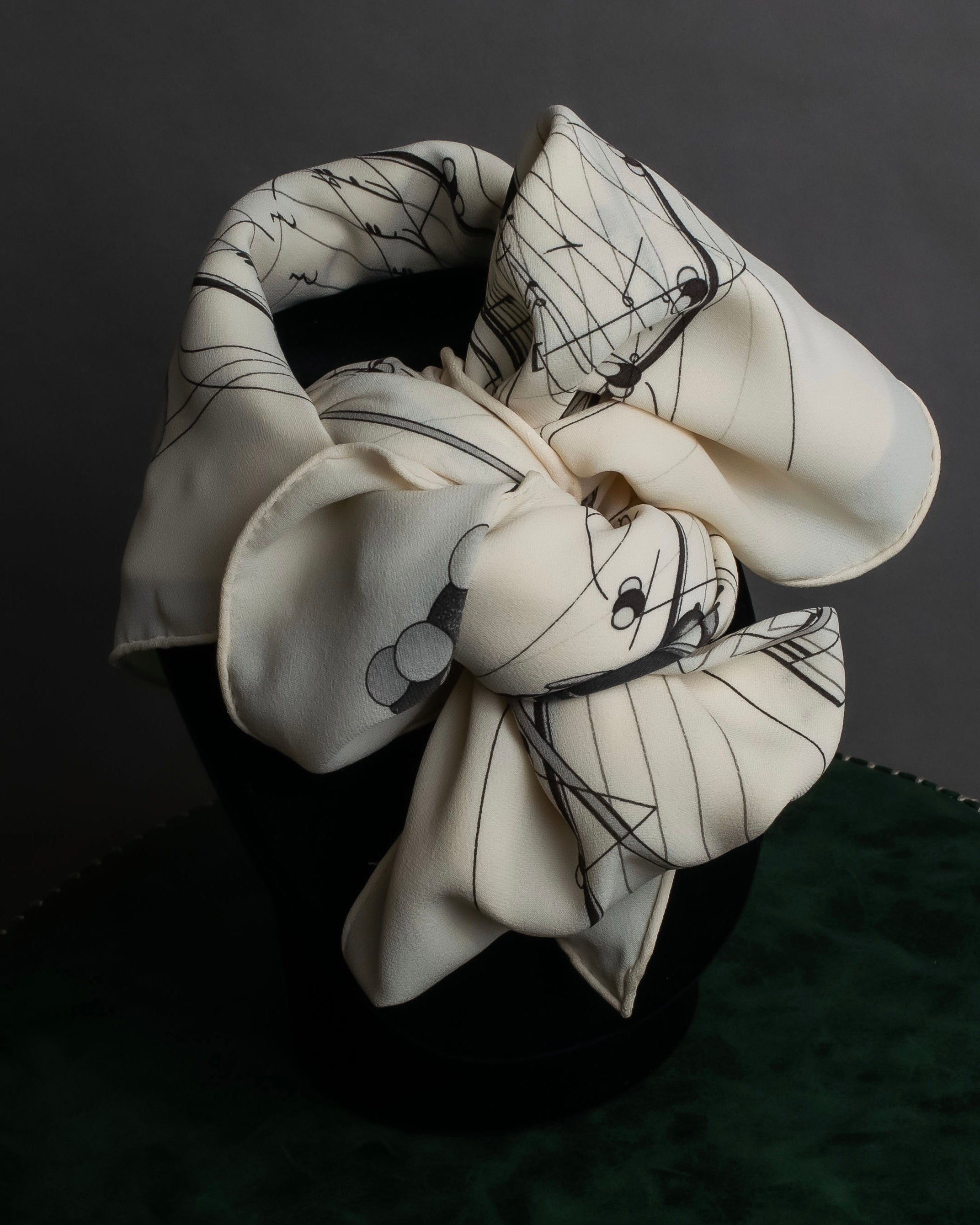 "HERMES" La Musique des Sphères Carre 90 silk scarf