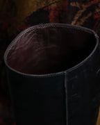 "BOTTEGA VENETA" Belt design square toe knee high long boots