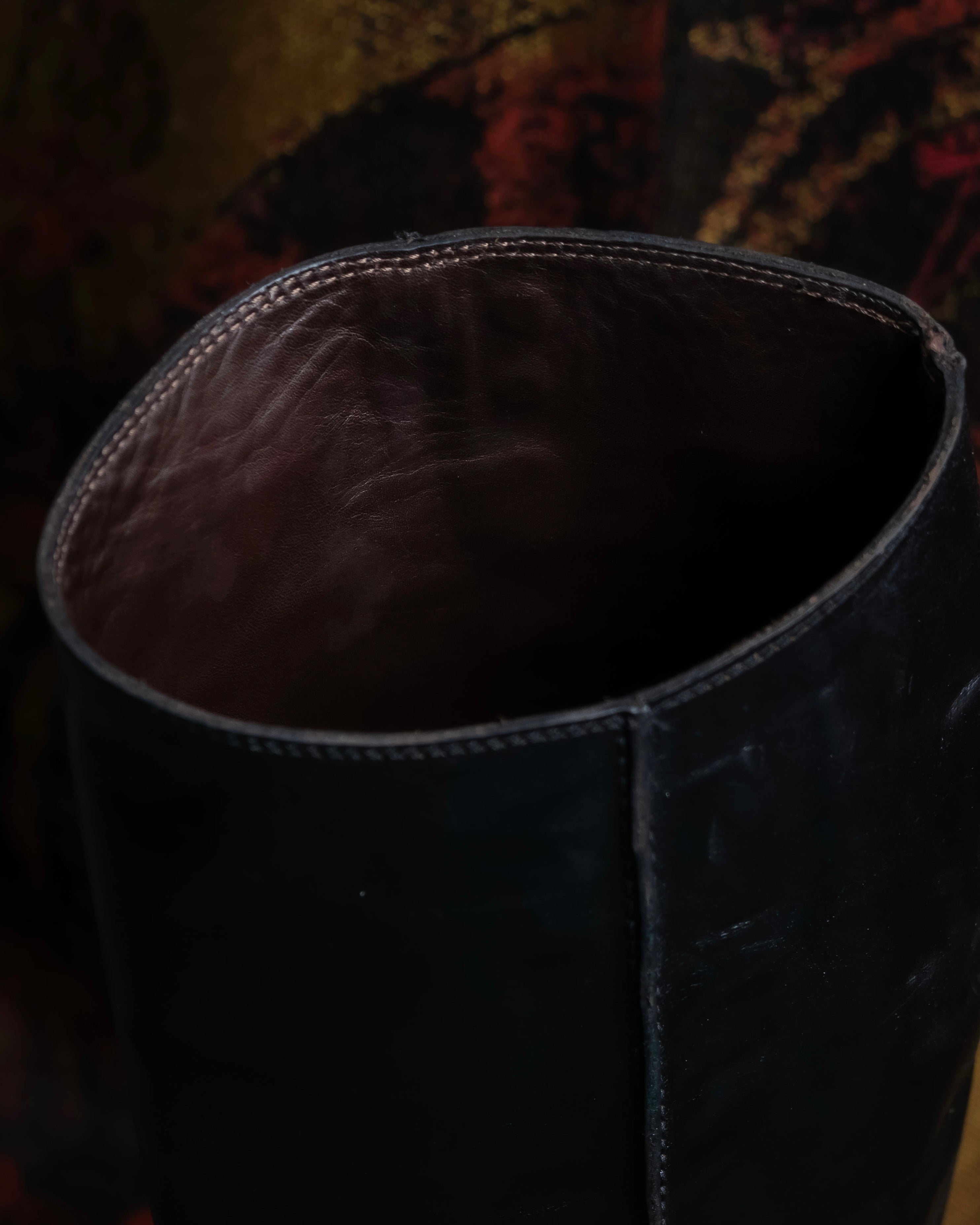 "BOTTEGA VENETA" Belt design square toe knee high long boots