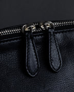 "JIL SANDER" Hill model gently curved leather shoulder bag