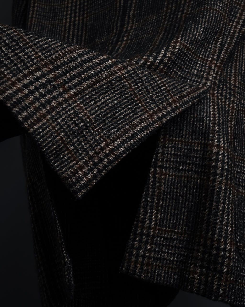 "Ernesto" Glen plaid flannel tailored jacket