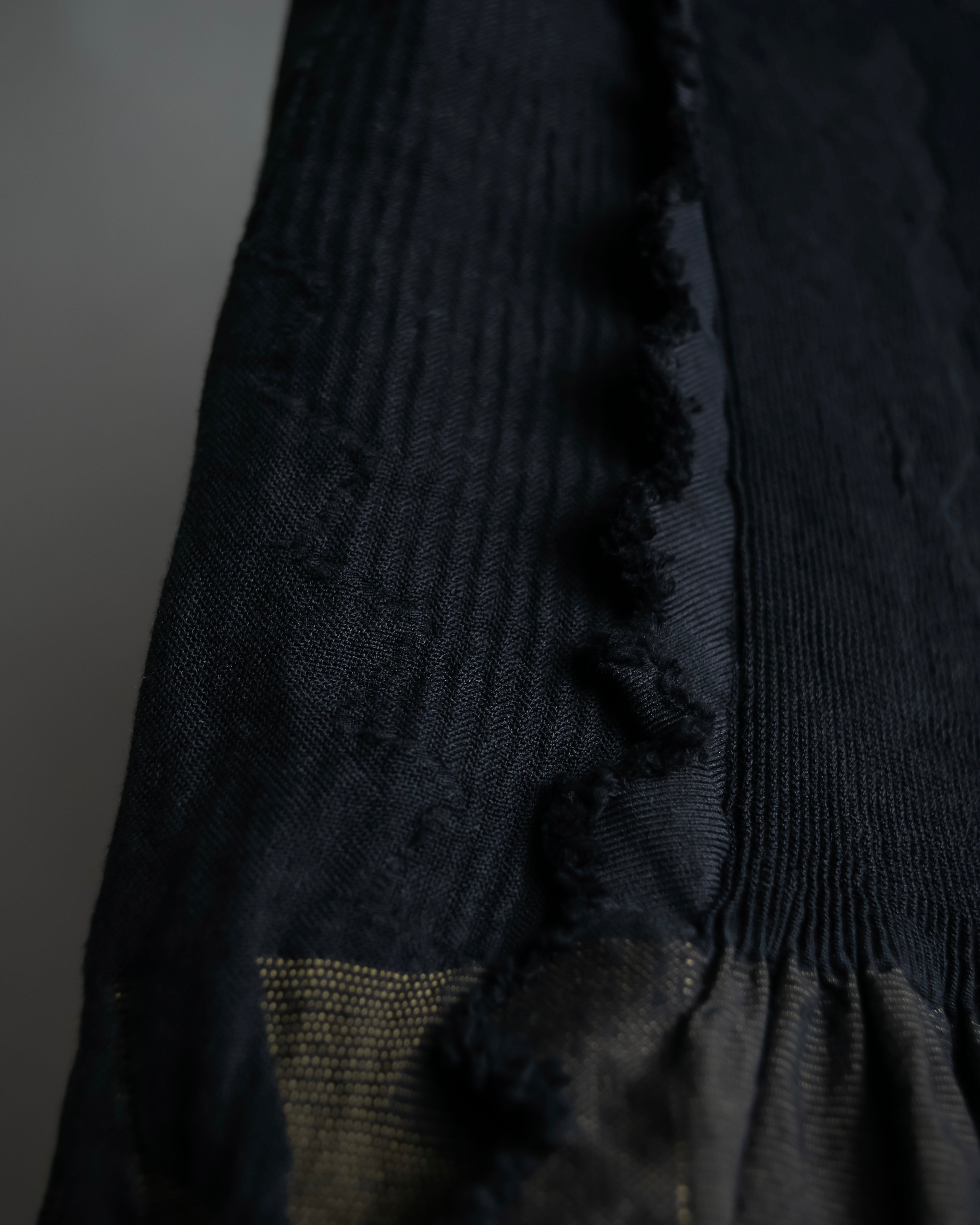 "A-POC" Wrap design high slit skirt