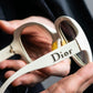 "DIOR" Butterfly frame ivory color sunglasses