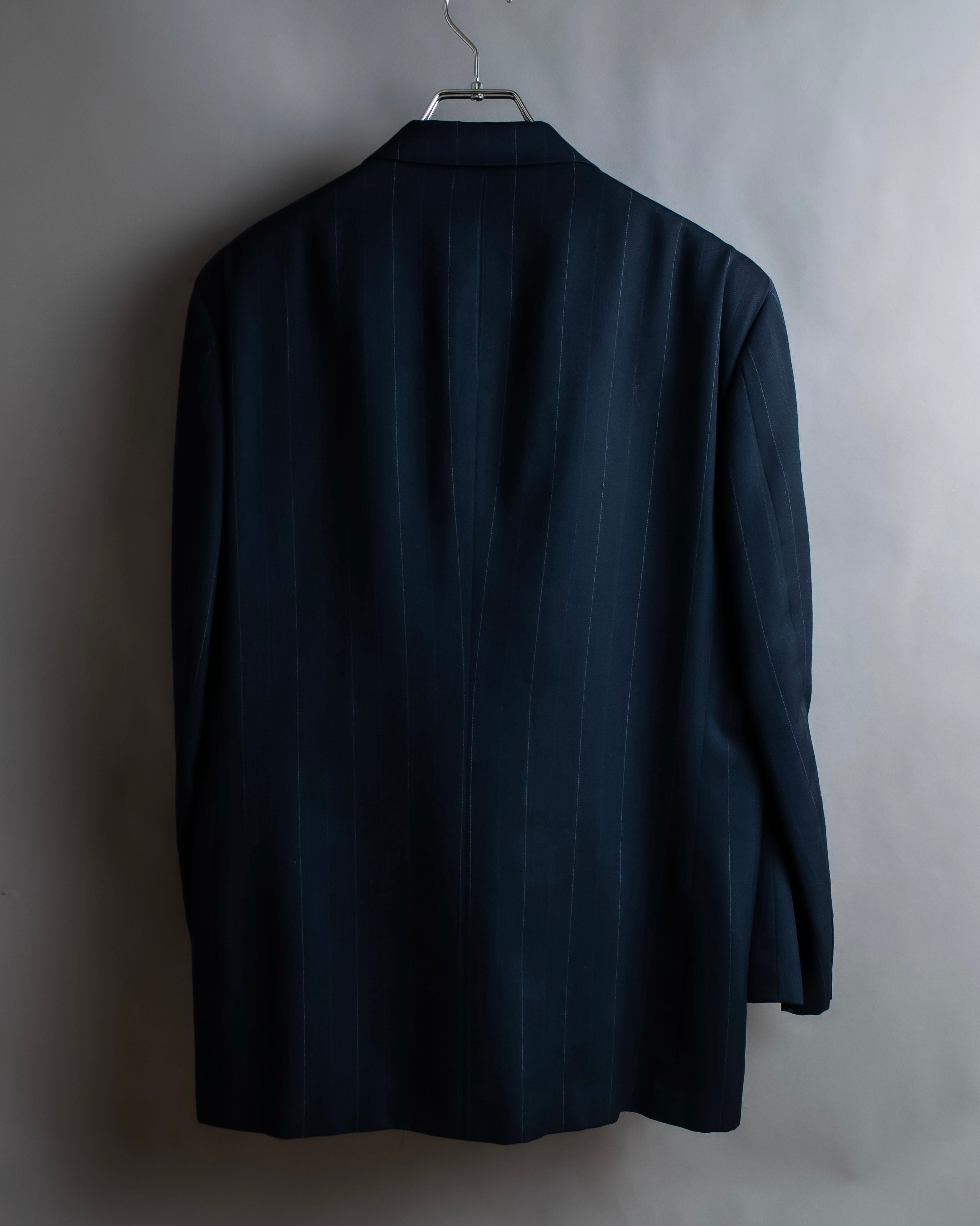 "CHRISTIAN DIOR MONSIEUR"
 Fine pitch stripe pattern notch lapel tailored jacket