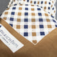 "Aquascutum" 100% silk block check pattern scarf