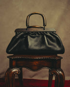 -SPECIAL- “GUCCI“ 90’s-00’s Structured frame gathered leather handbag