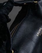 "CELINE" Various studs horizontal leather 2way bag