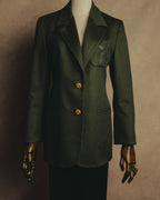 "LOEWE" 80's-00's Tailored single-breasted cashmere coat