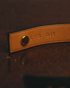 –SPECIAL– “HERMÈS” 10’s Mini dog anneaux triple ring leather bracelet
