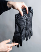 "LOEWE" Anagram logo engraved leather gloves