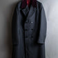 "GUCCI" Velour upper collar design thick stripe pattern chester coat