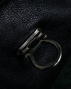 "Salvatore Ferragamo" Gancini motif draping leather bag