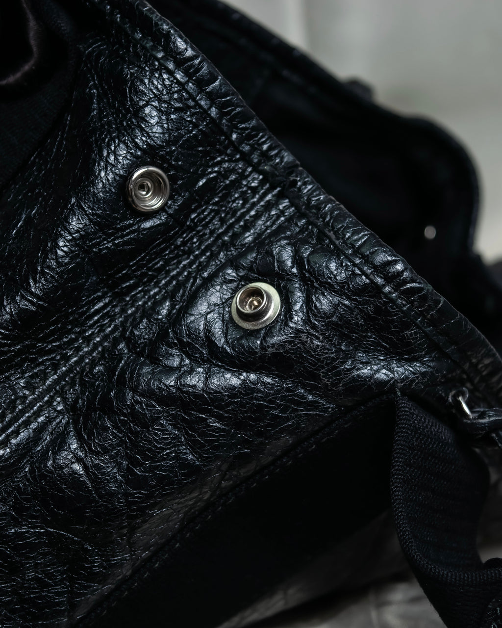 “Balenciaga”  navy cavas xs hand bag