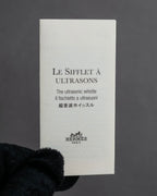 "HERMES" Le Sifflet à Ultrason series whistle motif leather necklace