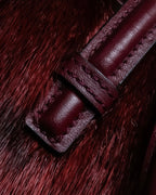 "LOEWE" Seal fur leather hand bag