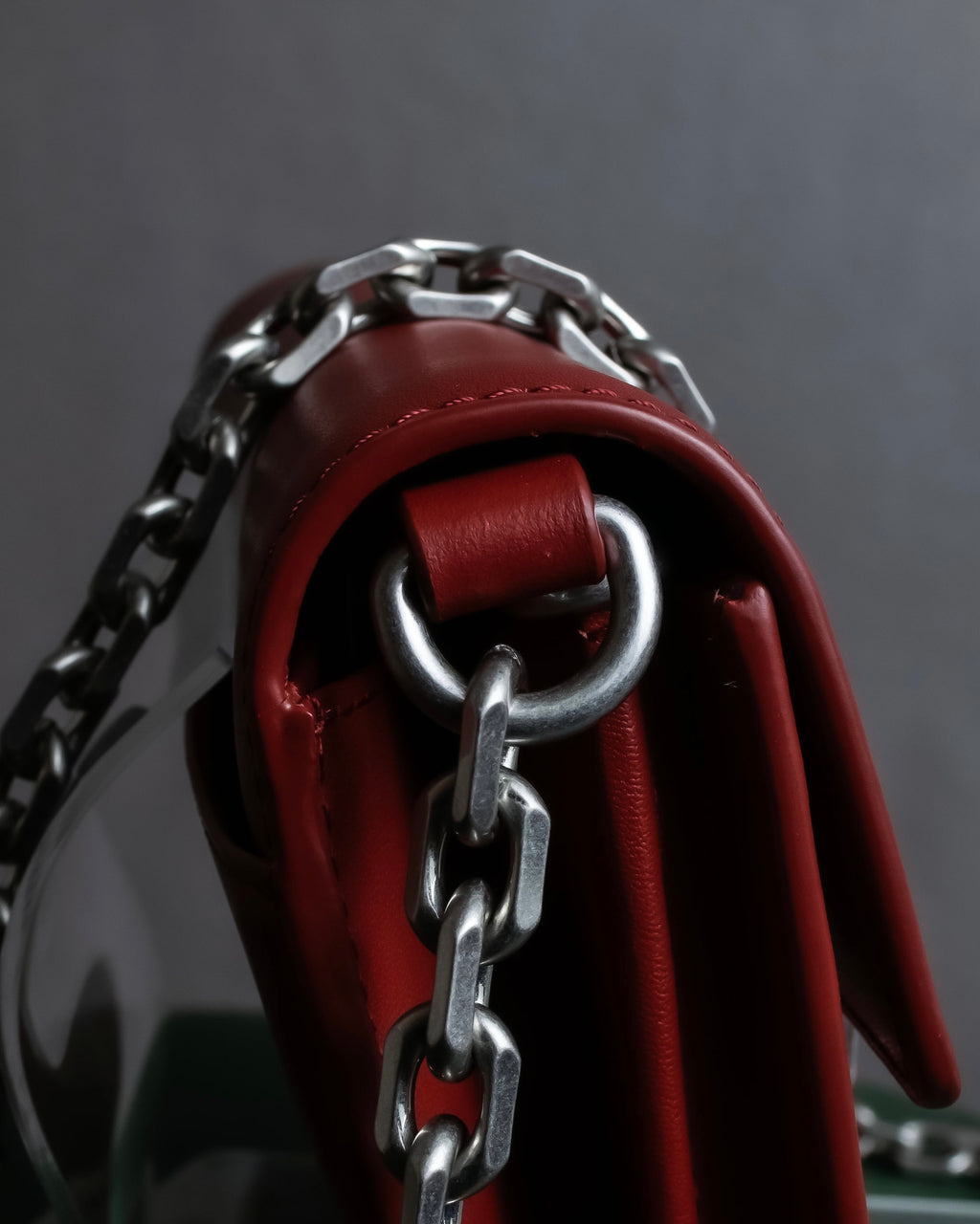 "KENZO" K motif design chain shoulder wallet bag