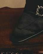 "PATRICK COX" 90's-00's Satin buckle heeled loafer pumps