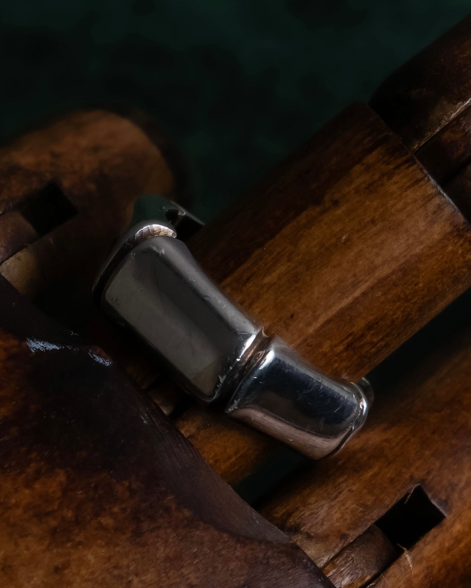 "GUCCI" Bamboo motif design silver 925 ring