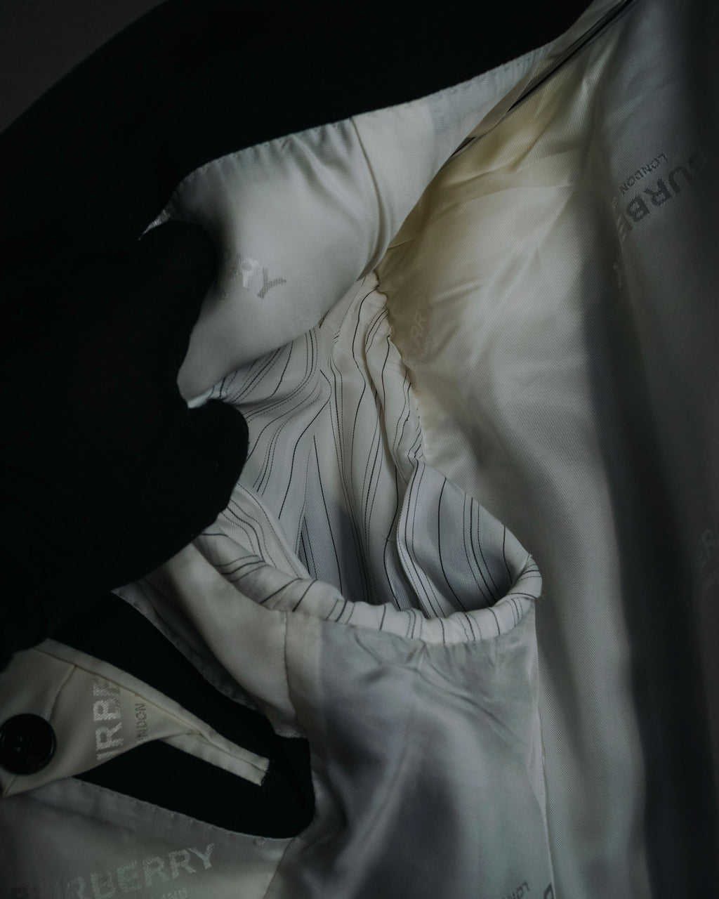 –SPECIAL– "BURBERRY" 20’s trompe l’oeil layered tailored jacket