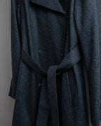 "FENDI" Snap button detail belted trench coat