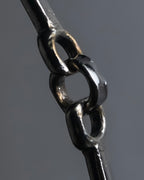 "GUCCI" Metal handle detail brown leather bag