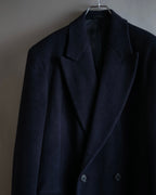 "Polo University Club by Ralph Lauren" Peaked dorapelle double-breasted wool chester coat