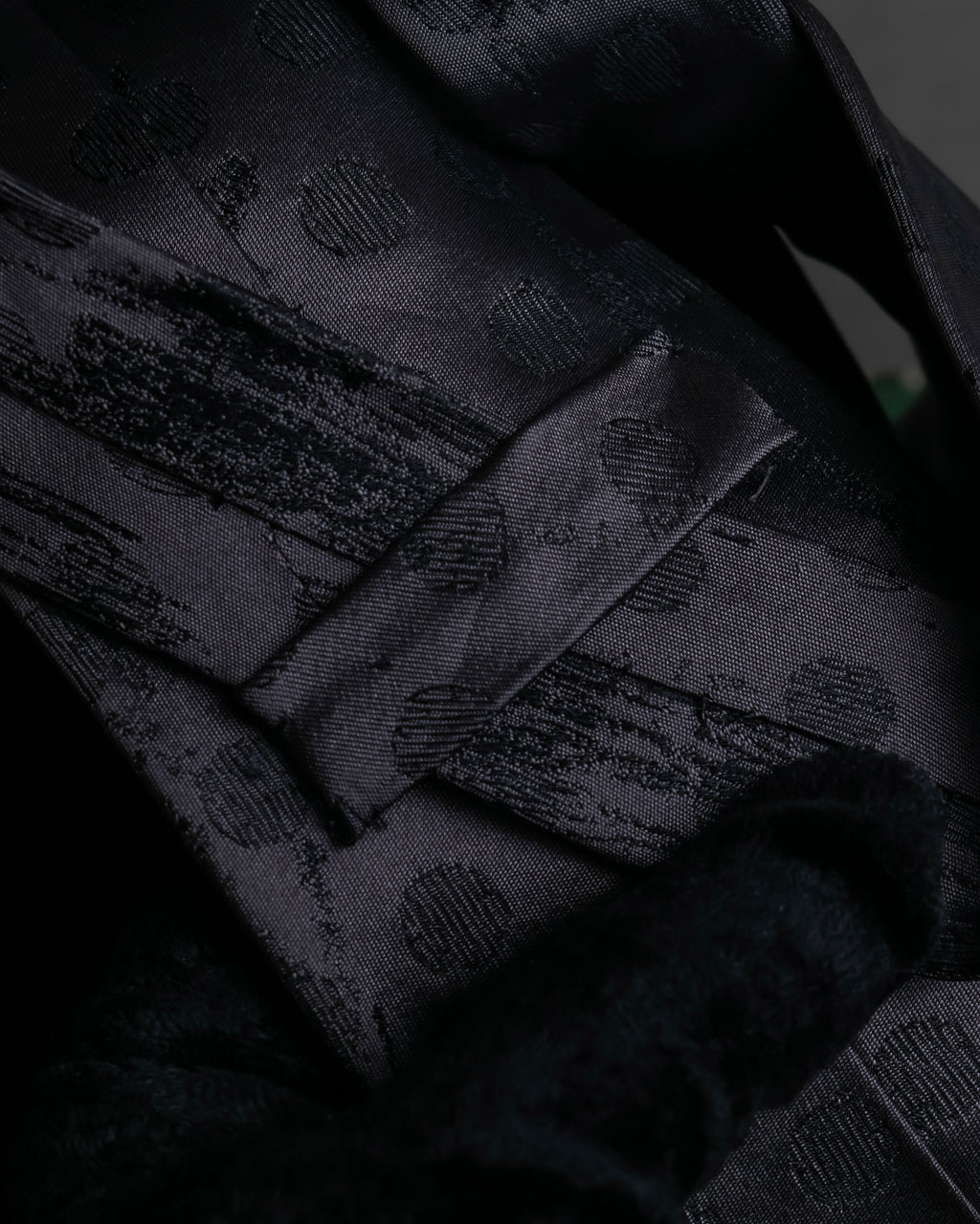 "JEAN PAUL GAULTIER HOMME" Geometric polka dot silk tie