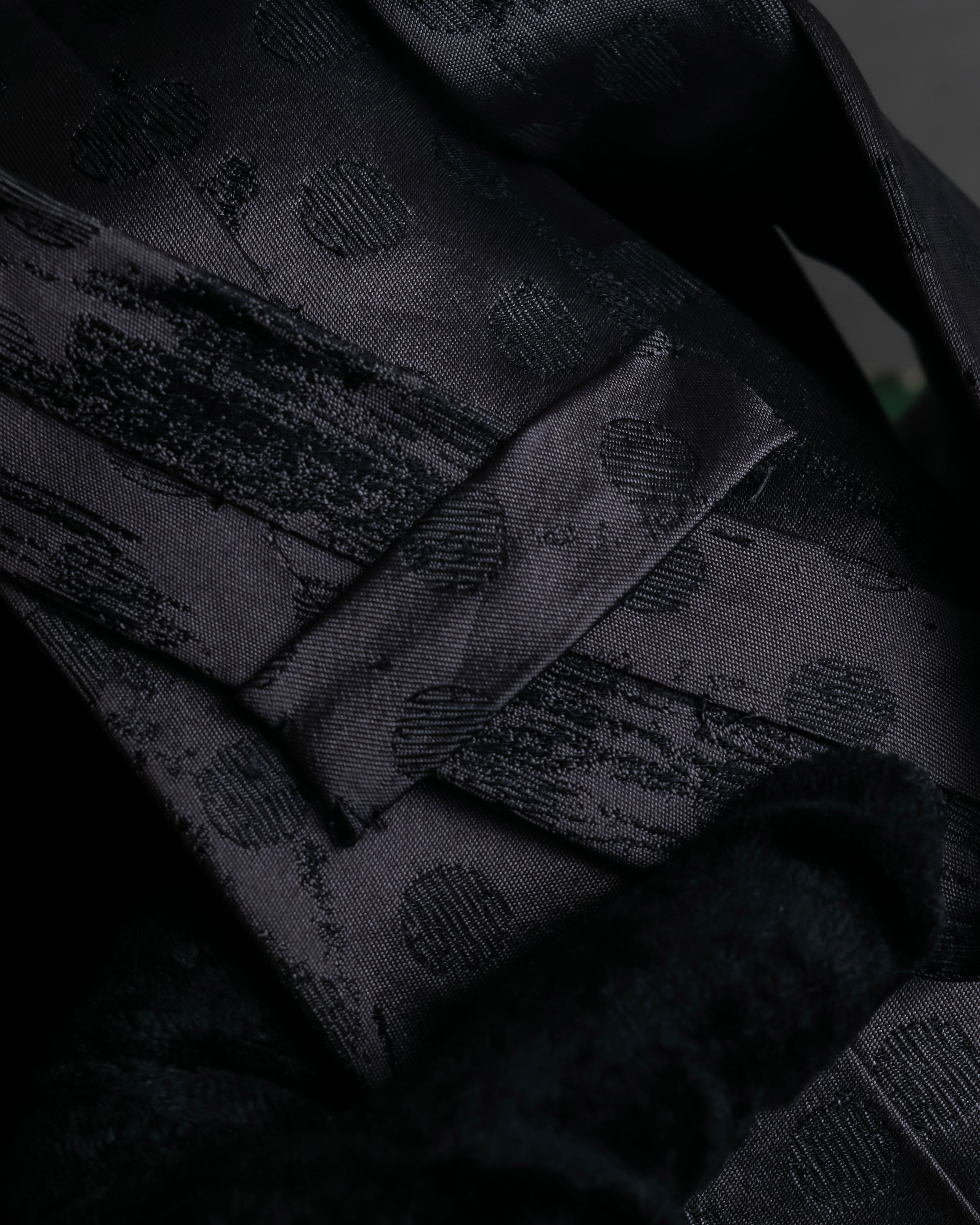 "JEAN PAUL GAULTIER HOMME" Geometric polka dot silk tie